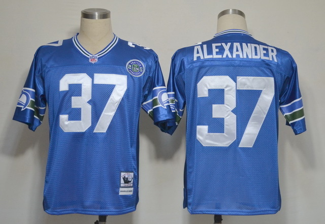 Men's Seattle Seahawks Shaun Alexander Mitchell & Ness Royal Legacy Jersey